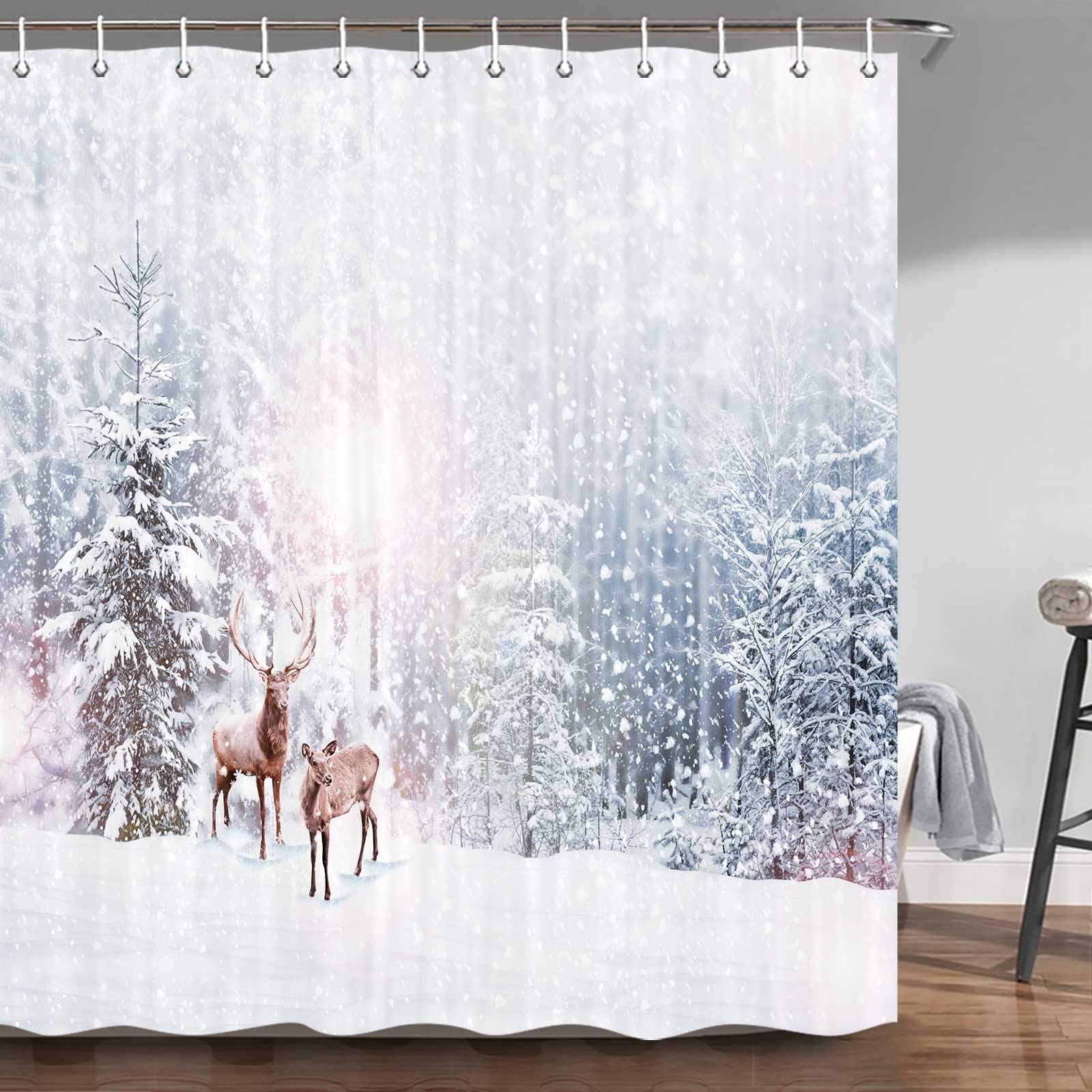 Deer Shower Curtains Curtains & Drapes