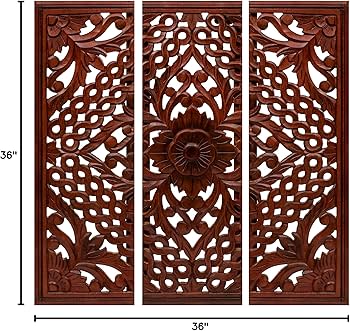 Amazon.com: Light & Pro Moroccan-Chinese Wall Art – Set of 3 Amazon.com: Light & Pro Moroccan-Chinese Wall Art – Set of 3