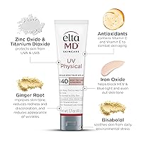 Vista 6 de EltaMD Protector solar tintado físico ULTRAVIOLETA para la cara, protector solar activo 100% mineral