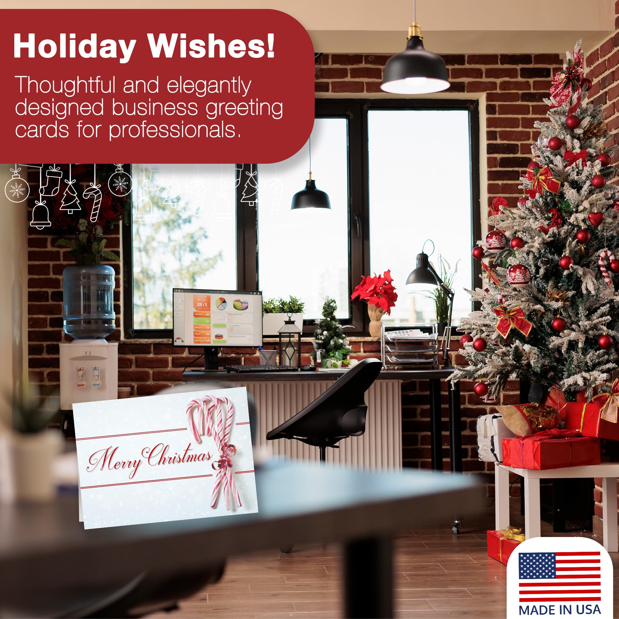 Designer Greetings Romantic Merry Christmas Card For Boyfriend With Red Foil Candy Canes