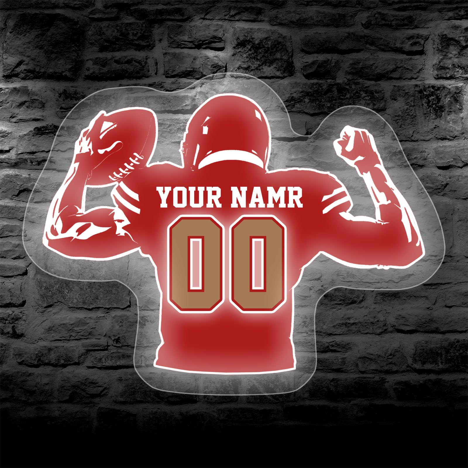 Custom San Francisco Neon Sign for Wall Decor Personalized Name and Number Neon Signs for Bedroom Customized LED Neon Light Wall Sign for Party Bar