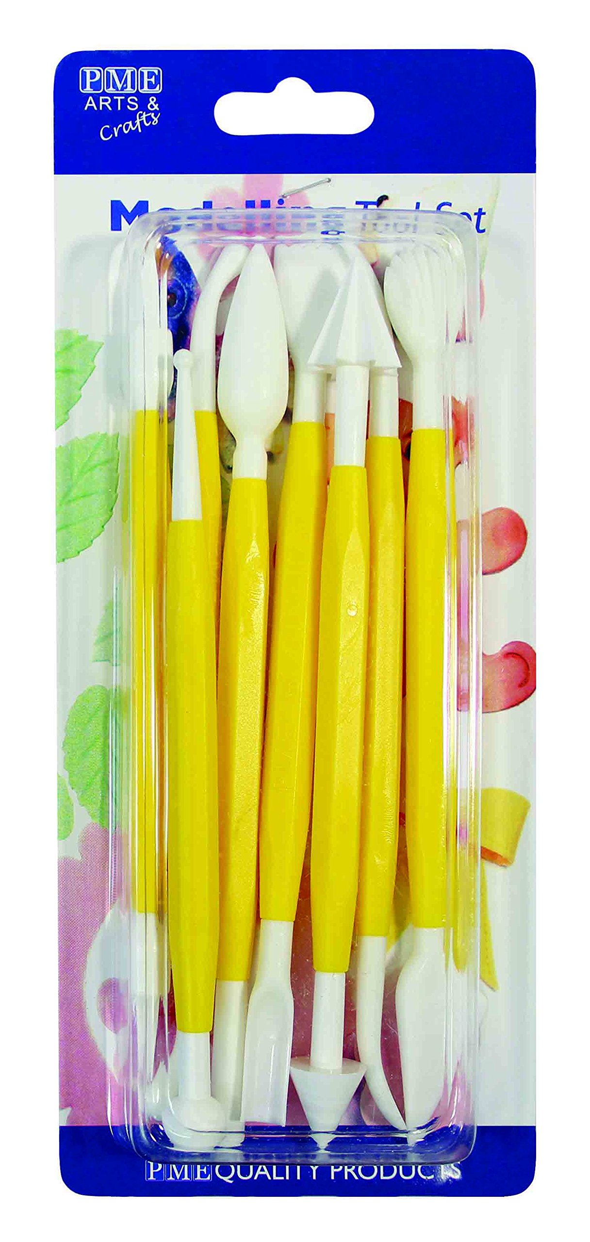 PME DW420 Set Rotelle per Cake Design, Plastica, Giallo, 1x1x16 cm