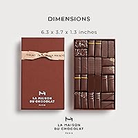 Vista 4 de LA MAISON DU CHOCOLAT Coffret Maison - Caja de regalo de chocolate francés oscuro gourmet (24 piezas)