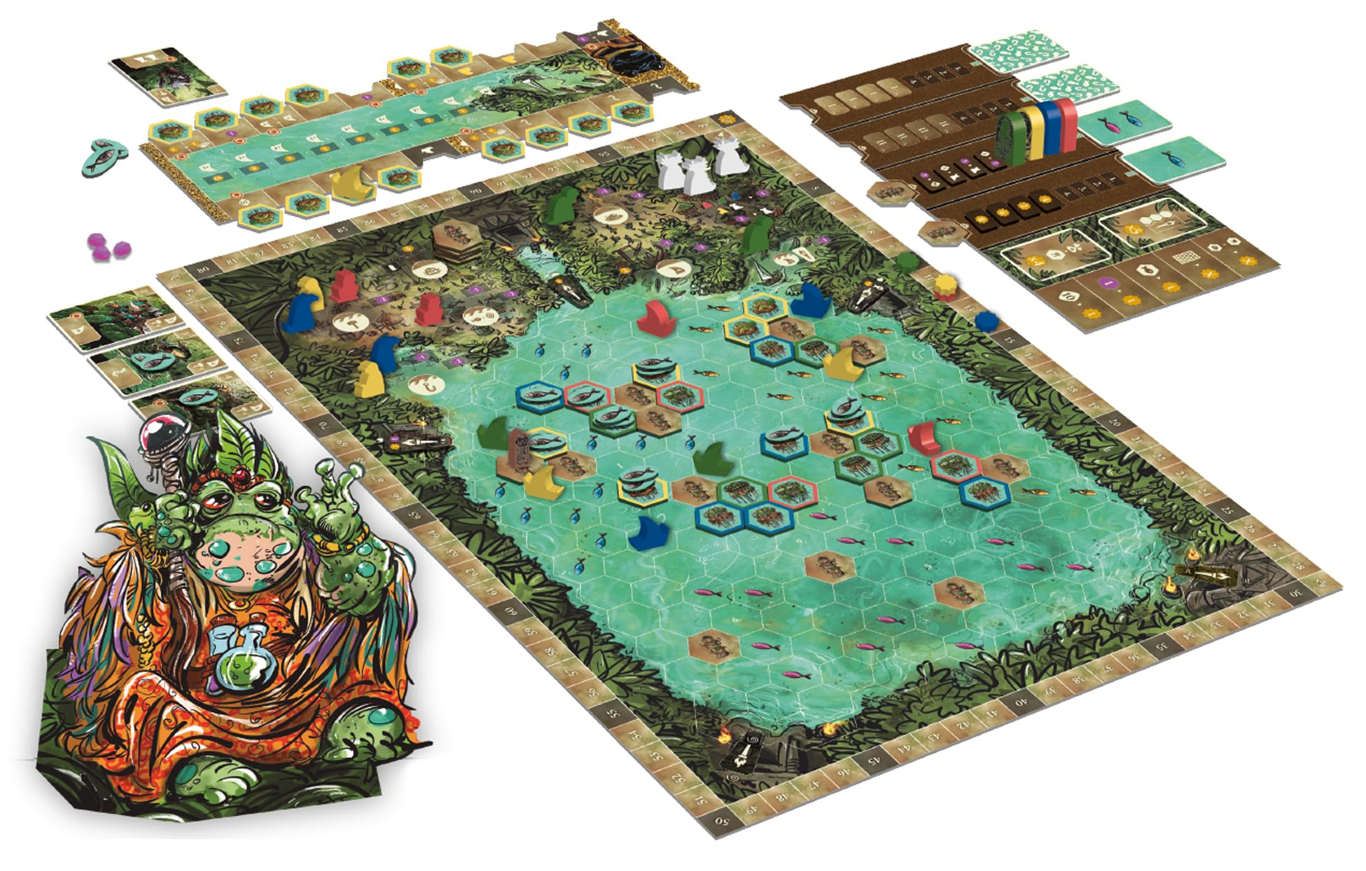 Cranio Creations - La Palude di Feya - Fai Prosperare il tuo Clan nella Palude! - 2-4 Giocatori - 90 Min – Gioco per Esperti – Età 12+ - Edizione in Lingua Italiana