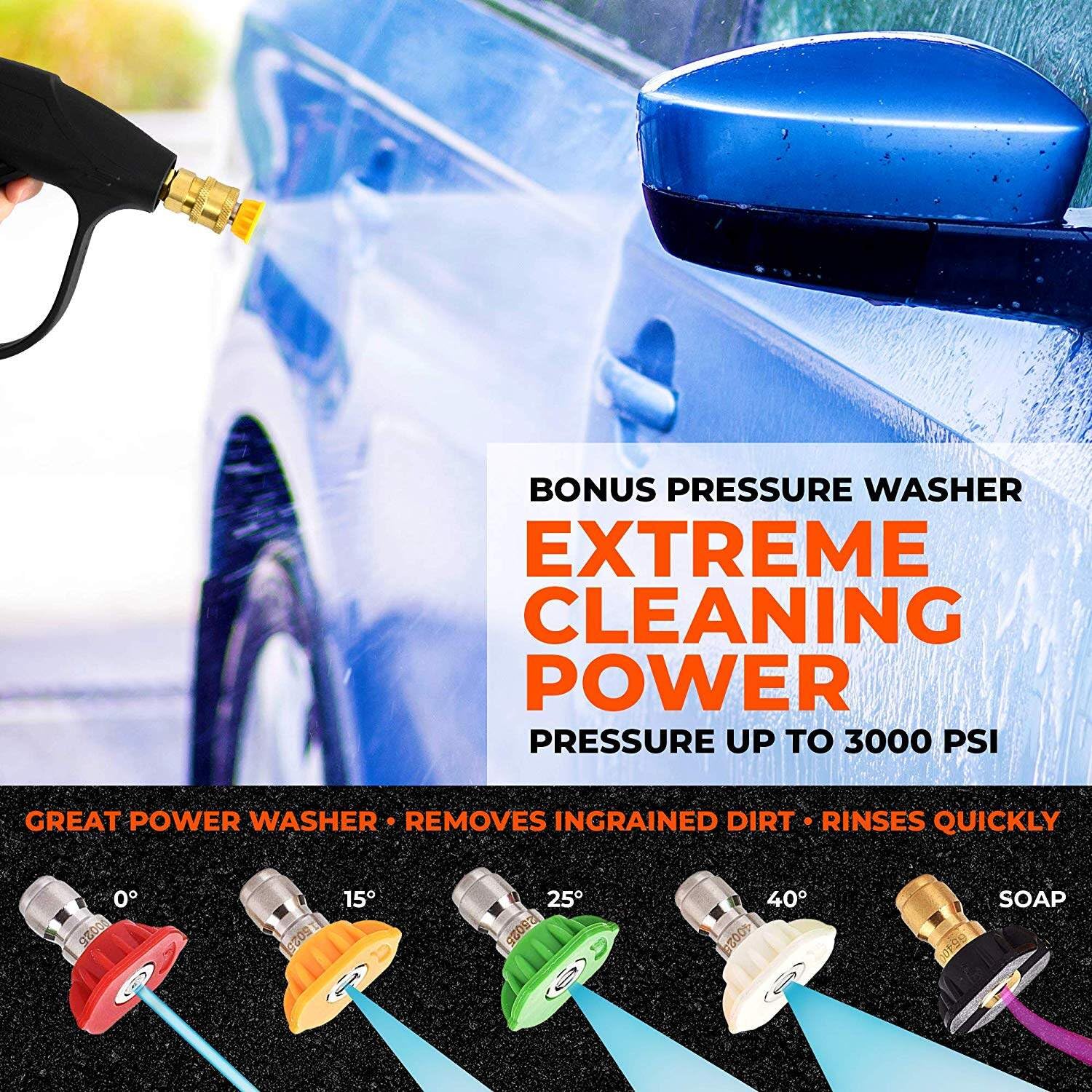 Pistola in schiuma ad alta pressione Foam Lance with 5 Nozzles for Car Cleaning