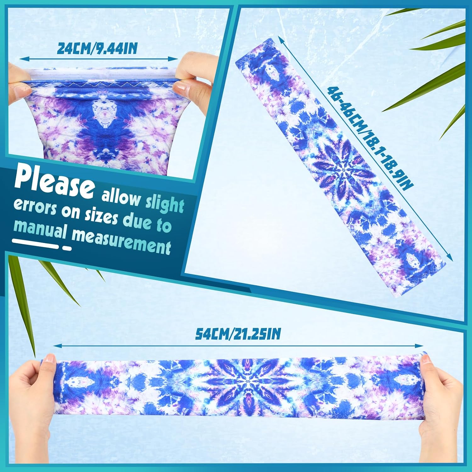 Mepase 8 Pairs Gardening Sleeves Sports Mandalas Arm Sleeves for Women Men UV Sun Protection Cooling Sleeves Arm Protection for Gardeners Arm Sleeves Cover for Farm