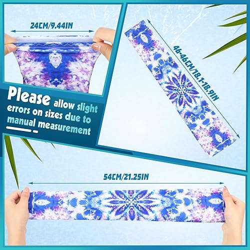 Miniatura 5 de 8 pares de mangas de jardinería deportivas mandalas para mujeres y hombres, protección solar UV, mangas de enfriamiento, protección de brazo para