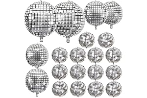 Disco Party Decorations: 20Pcs Disco Ball Balloons
