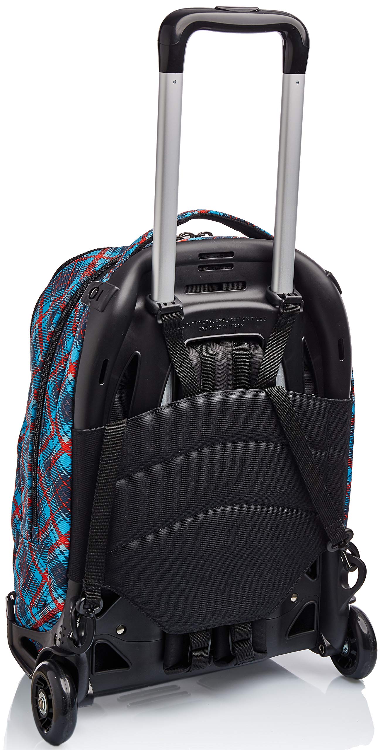 Invicta Trolley Scuola Sganciabile, Blu, 3 in 1, Triplo Uso, Zaino con Carrello Sganciabile, con Tasca con Organizer, Zaini e Trolley, Scuola, Bambini e Ragazzi