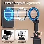 KIWIFOTOS Magnetic Phone Mount for PS5 Controller PlayStation Dualsense Wireless Controller Phone Stand Holder for Magsafe iPhone 17 16 Samsung Pixel Smartphone(Phone Mount only)