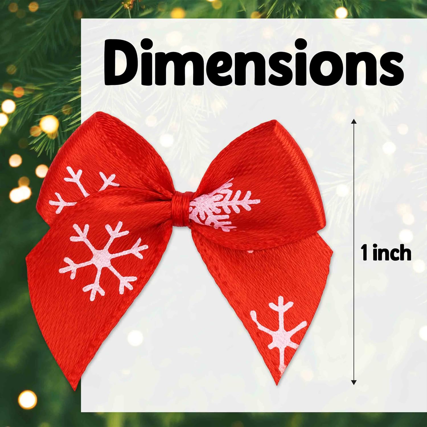 Christmas Mini Ribbons Bows Red Green White Tiny Twist Tie Bow 200 PCS