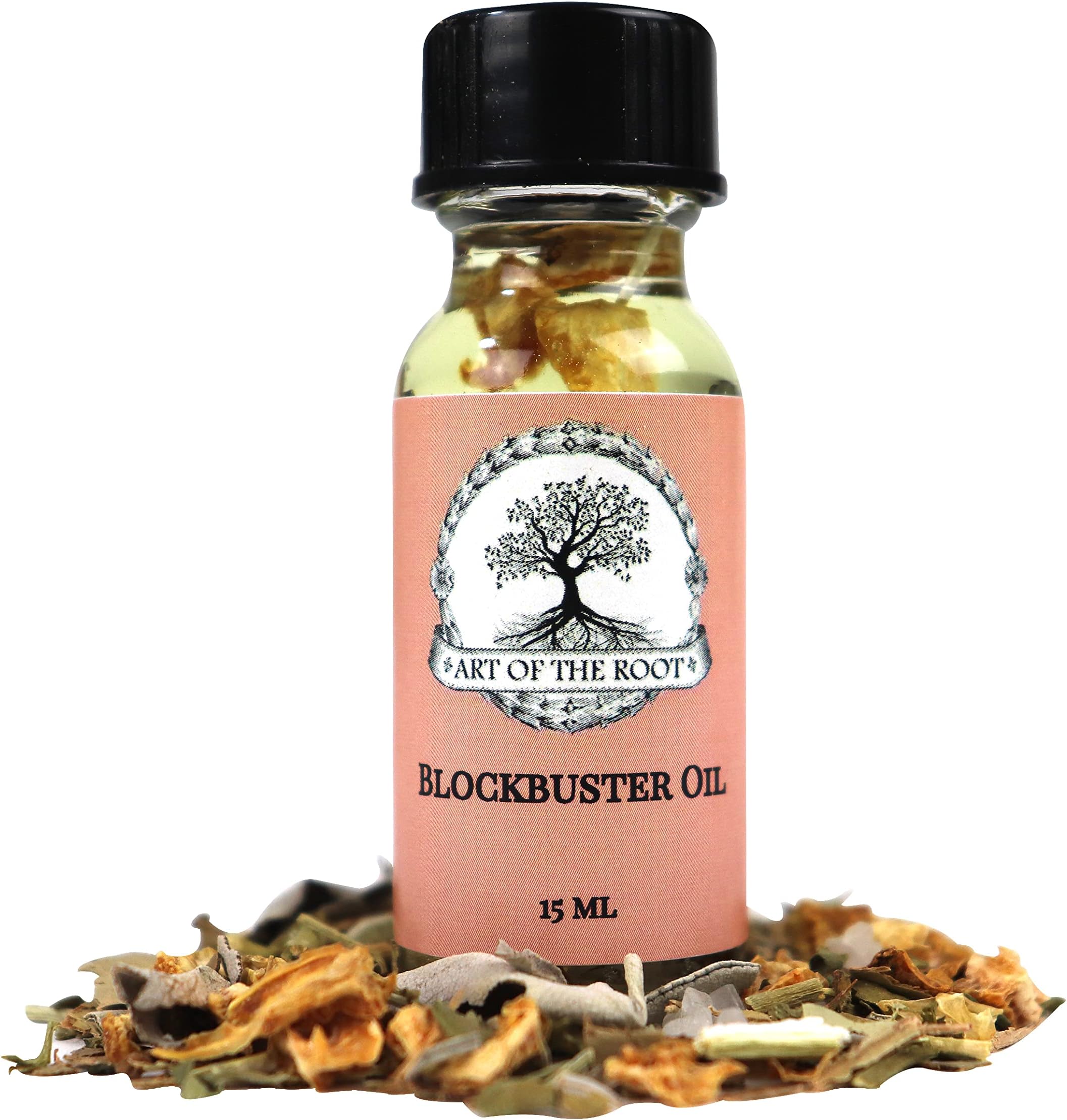 Blockbuster Oil 1/2 oz | Handmade with Herbs & Essential Oils | Road Opener & Removing Obstacles Rituals | Hoodoo Voodoo Wicca Pagan Santeria
