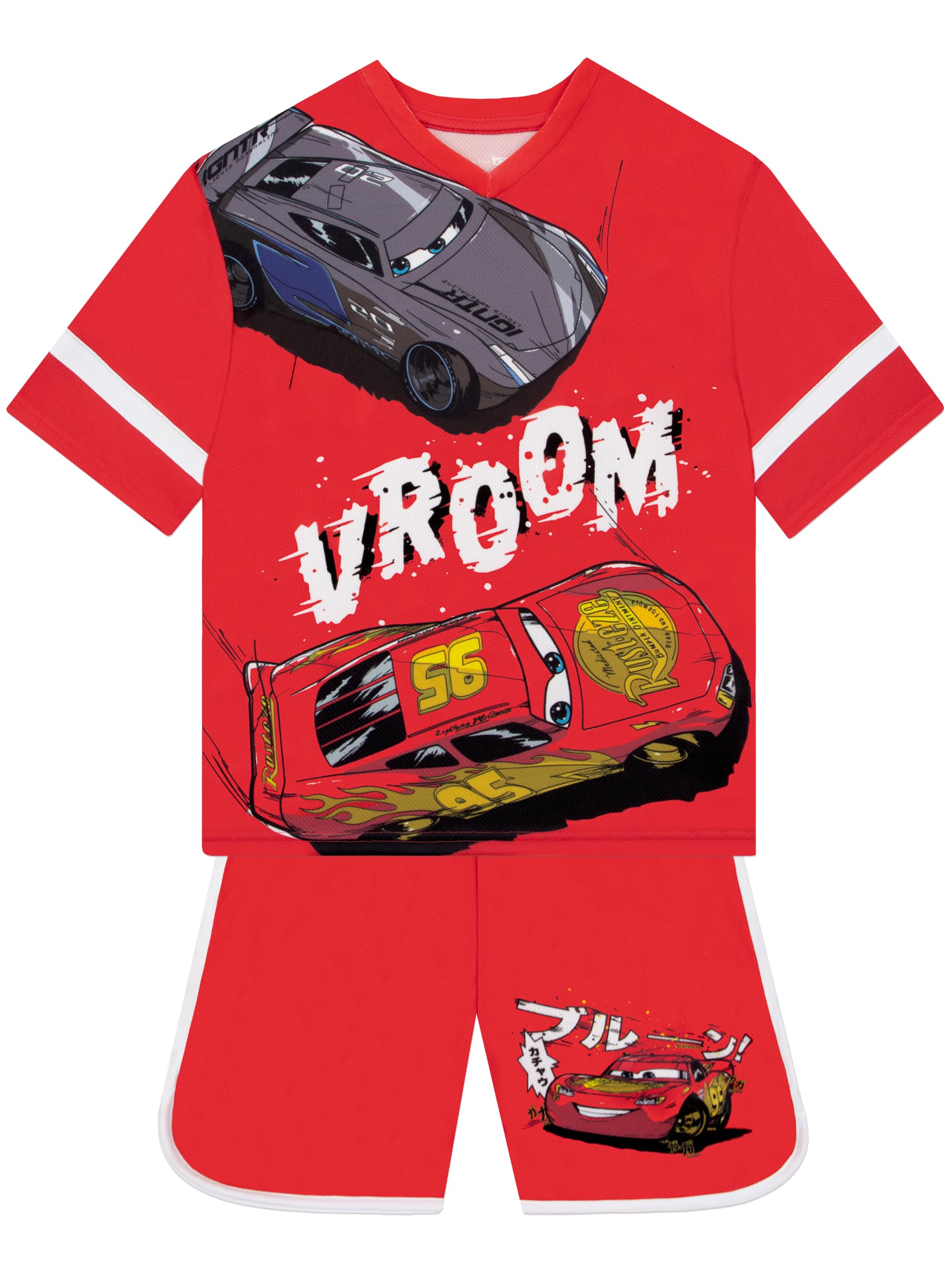 Disney Cars Pantaloncino E T Shirt Bambina, Pantaloncini Ragazzo E Maglietta Saetta McQueen, Abbigliamento Bambini