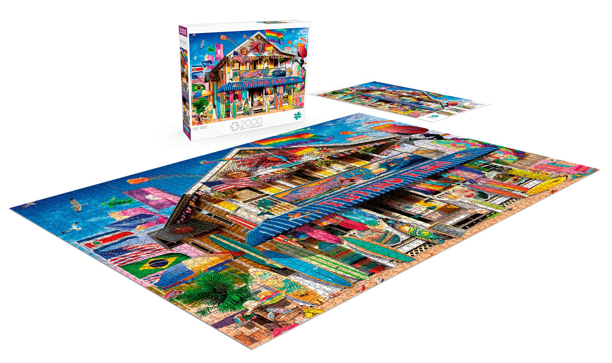 Amazon.com: Buffalo Games - Garry Walton - Surf Shack - 2000 Piece