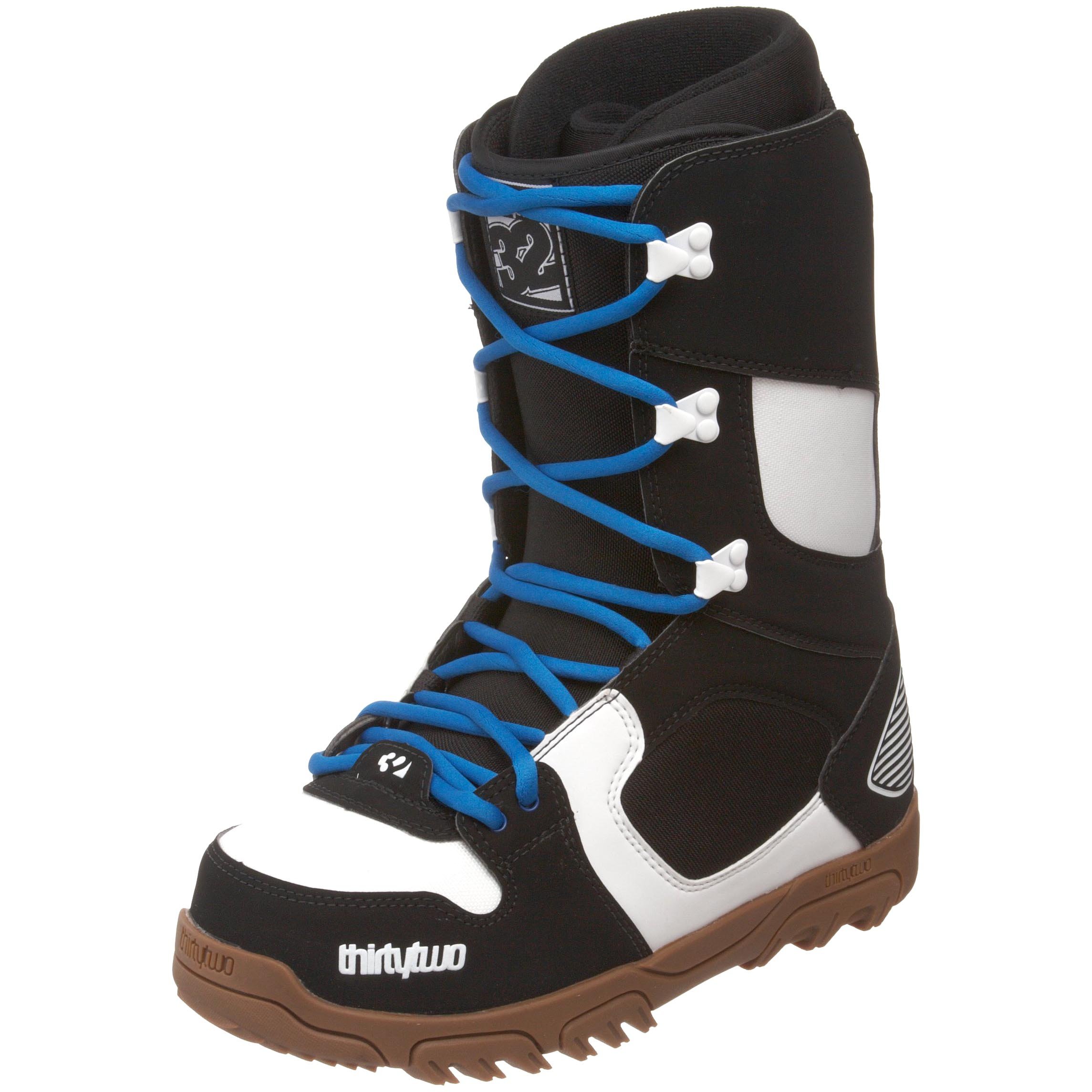 ThirtyTwo Men's Prion Snowboarding Shoe,Black/White/Gum,6 M US : Snowboard Boots : Sports & Outdoors