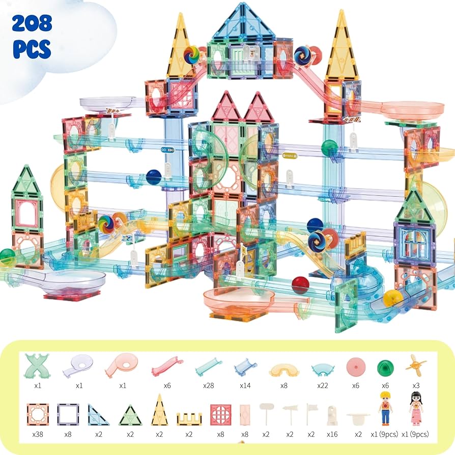 MAGNETIC MARBLE RUN PARADISE 208ピース MAGNETIC MARBLE RUN PARADISE 208ピース Amazon.com: GG TOYS