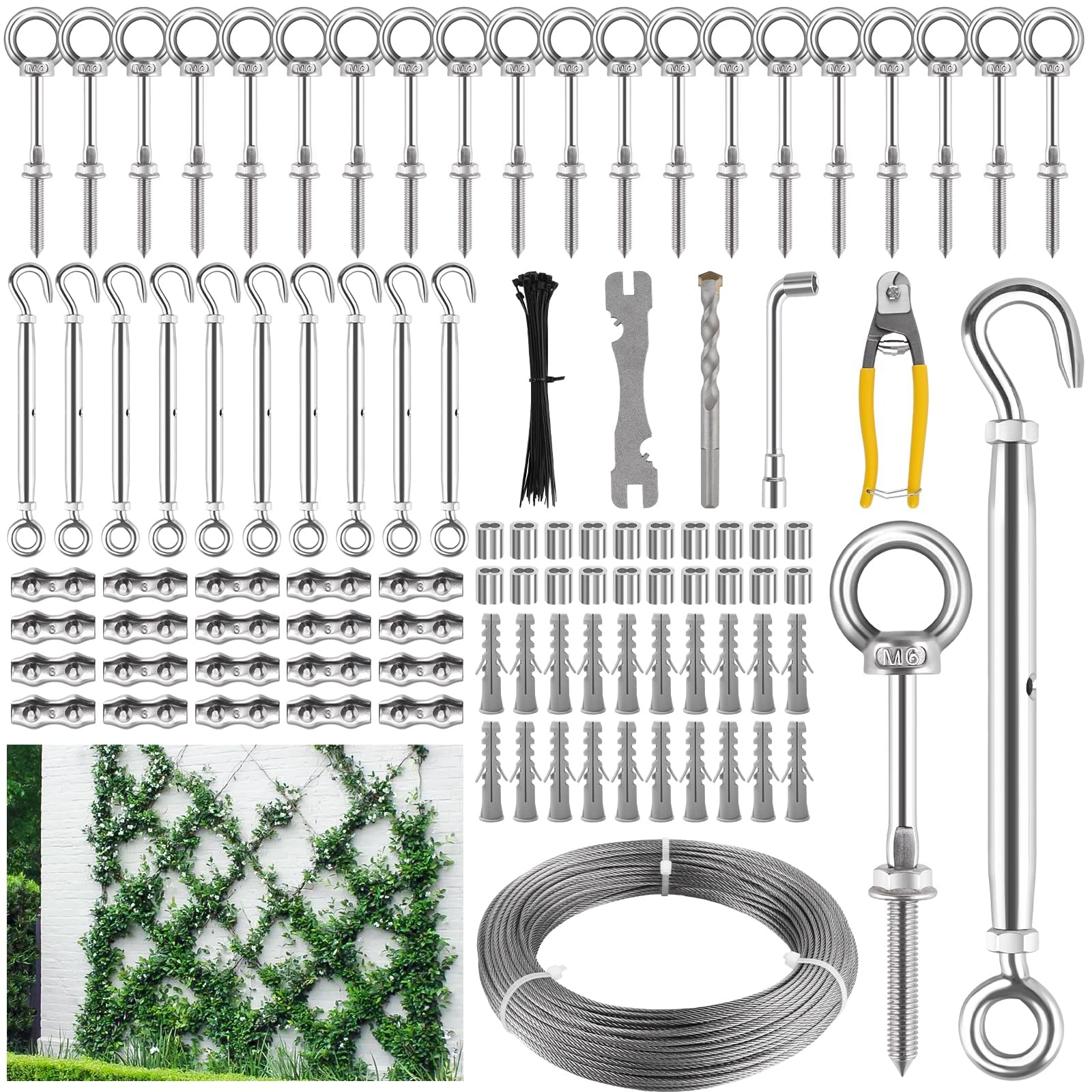 Kalolary Wall Wire Trellis Kit