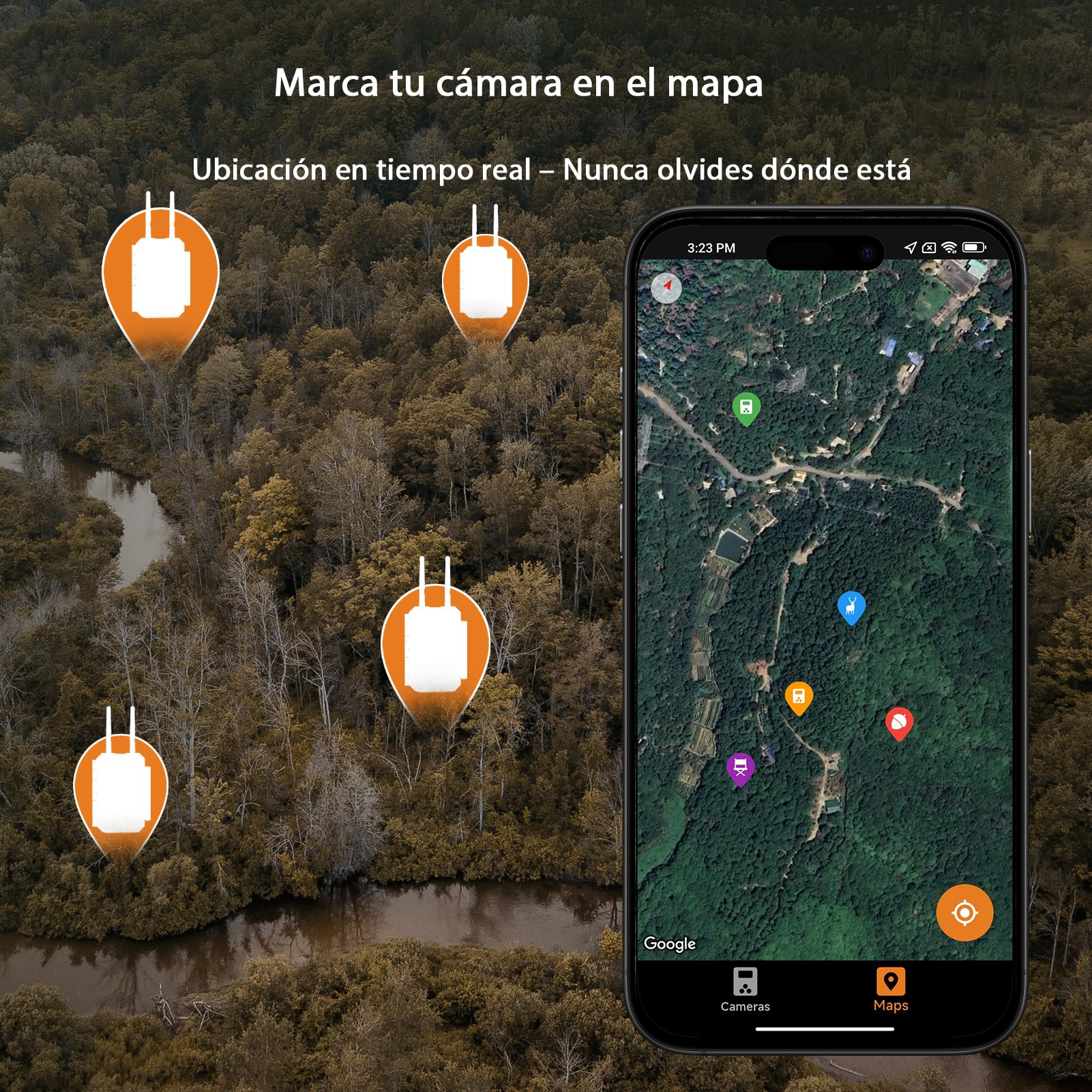 GardePro E8 2.0 Cámara de Caza, WiFi de Doble Antena con Tarjeta SD de 64GB, 64MP 4K H.264, Alcance de Visión Nocturna de 30m y 0,1s Tiempo de Activación, LED IR de 940nm No-Glow, IP66