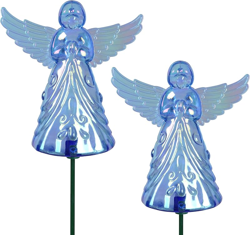 2 Piece Blue Angel WindyWing Garden Stakes, 4.5 by 30 Inches