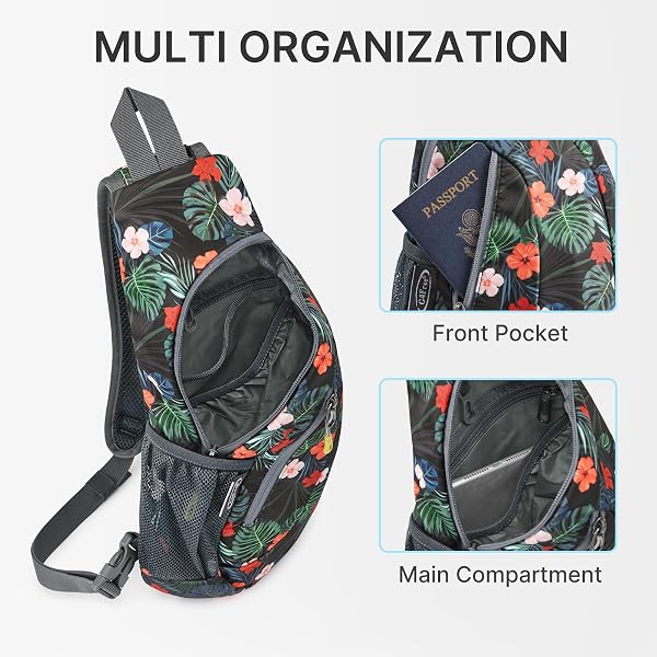G4Free Petit sac à bandoulière, sac à bandoulière, sac à dos à bandoulière, sac à dos d'extérieur antivol - 3