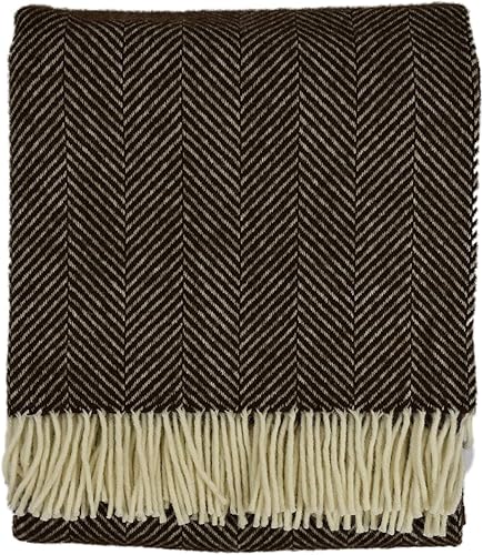 Miniatura 3 de Prince of Scots Highland Tweed - Manta de lana virgen 100% pura (grano de vainilla)