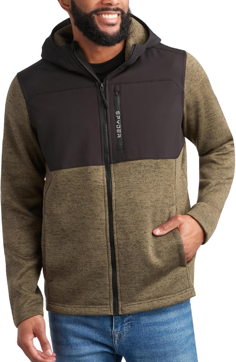 Spyder Mens Fleece Jacket - Lightweight Cozy Full Zip Hooded Jackets for Men - Soft Performance Fleece Hiking Outdoor Jacket - Image 4