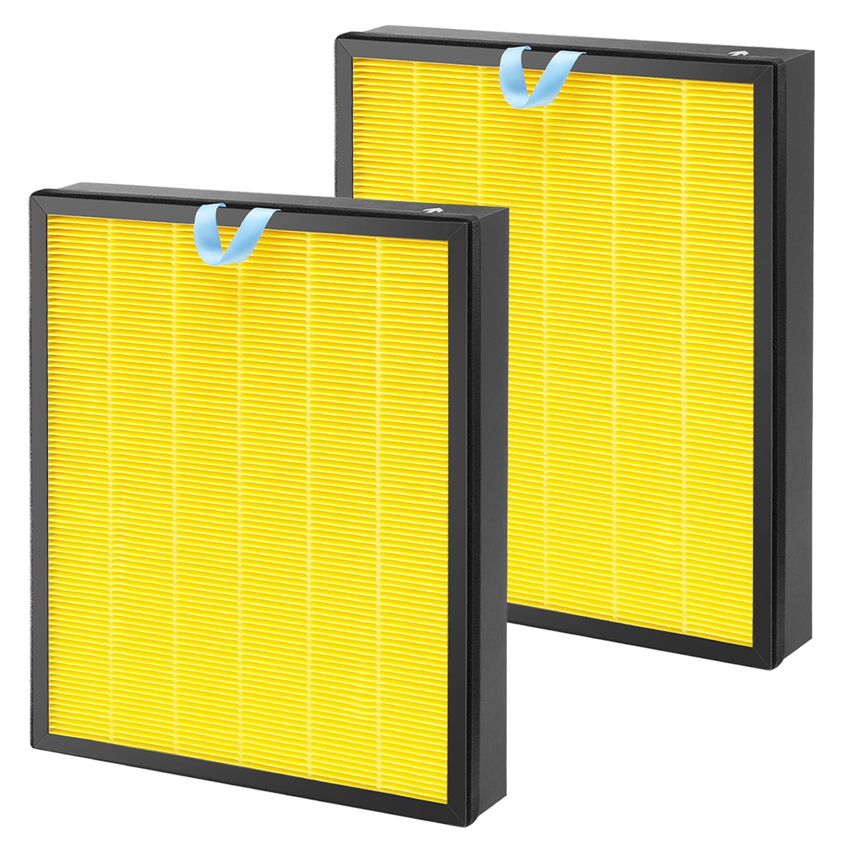 Vital 100S Replacement Filter Compatible with LEVOIT Vital 100S Air Puri-fier, 3-Stage Filtration with H13 True HEPA, High-Efficiency Activated Carbon Filter, Vital 100S-RFï¼Œ2 Packï¼ŒYellow