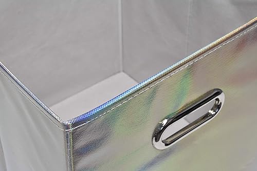 Miniatura 9 de Cubos de almacenamiento plegables  6 unidades  estos cubos decorativos de tela para almacenamiento son plegables y grandes organizadores para