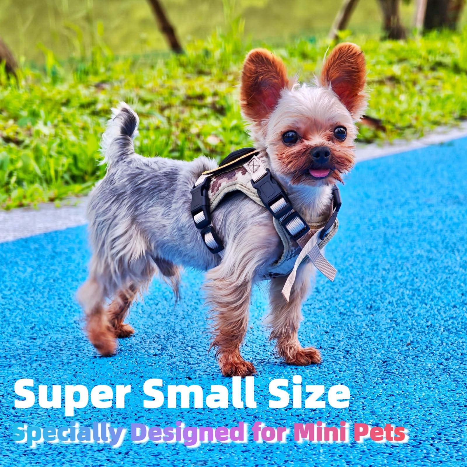 YorkieGogo No-Pull Tactical Harness For Teacup Dogs