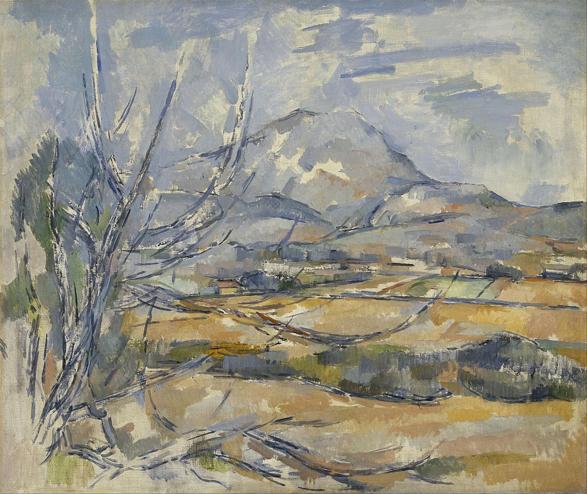 Psvdctoo No Frame Vintage Art Print Artwork Wall Art Posters Montagne Sainte-Victoire By Paul Cézanne Modern Prints For Office Decor 60X90cm