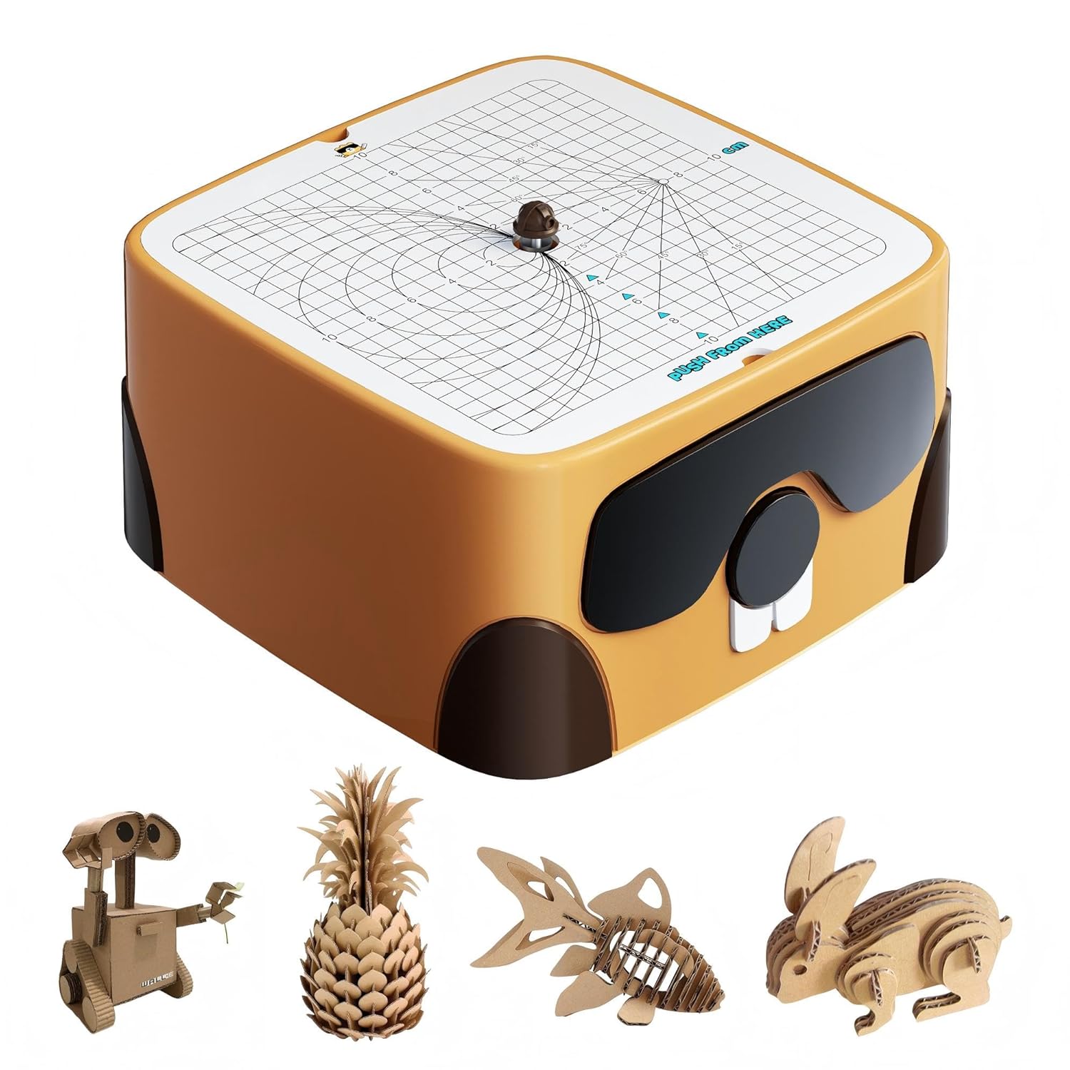 Cardboard Cutter for Kids, Safe DIY Cardboard Construction Tool Kit, Educational Craft Toy for 3+ Boys and Girls, Perfect for Creativity Projects 3D Models