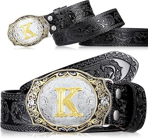 Jadive Cinturón de vaquero para hombre, hebilla de cinturón de vaquero occidental, cinturones de cuero occidental, 1-12 pulgadas de ancho