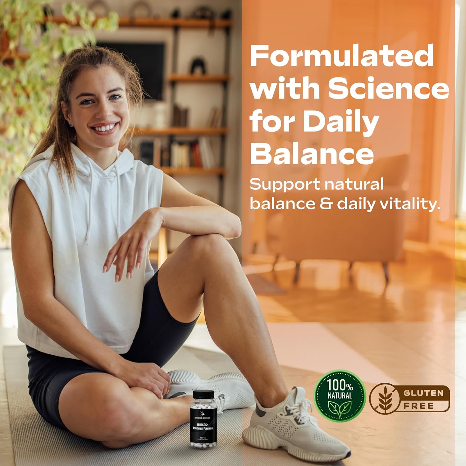DIM SGS+ Supplement for Women/Men Hormone Balance & Detox Support - Plant-Based Estrogen Blocker for Men - DIM Supplement with Sulforaphane Glucosinolate & Pomegranate - 90 Day Supply