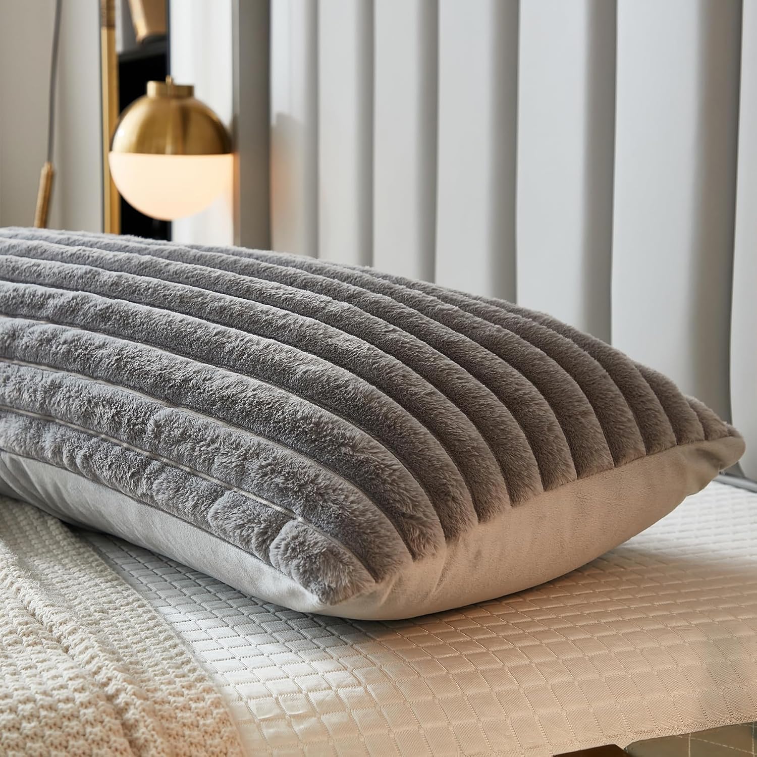 Uhamho Juego De 2 Fundas De Almohada De Piel Sintética Suave