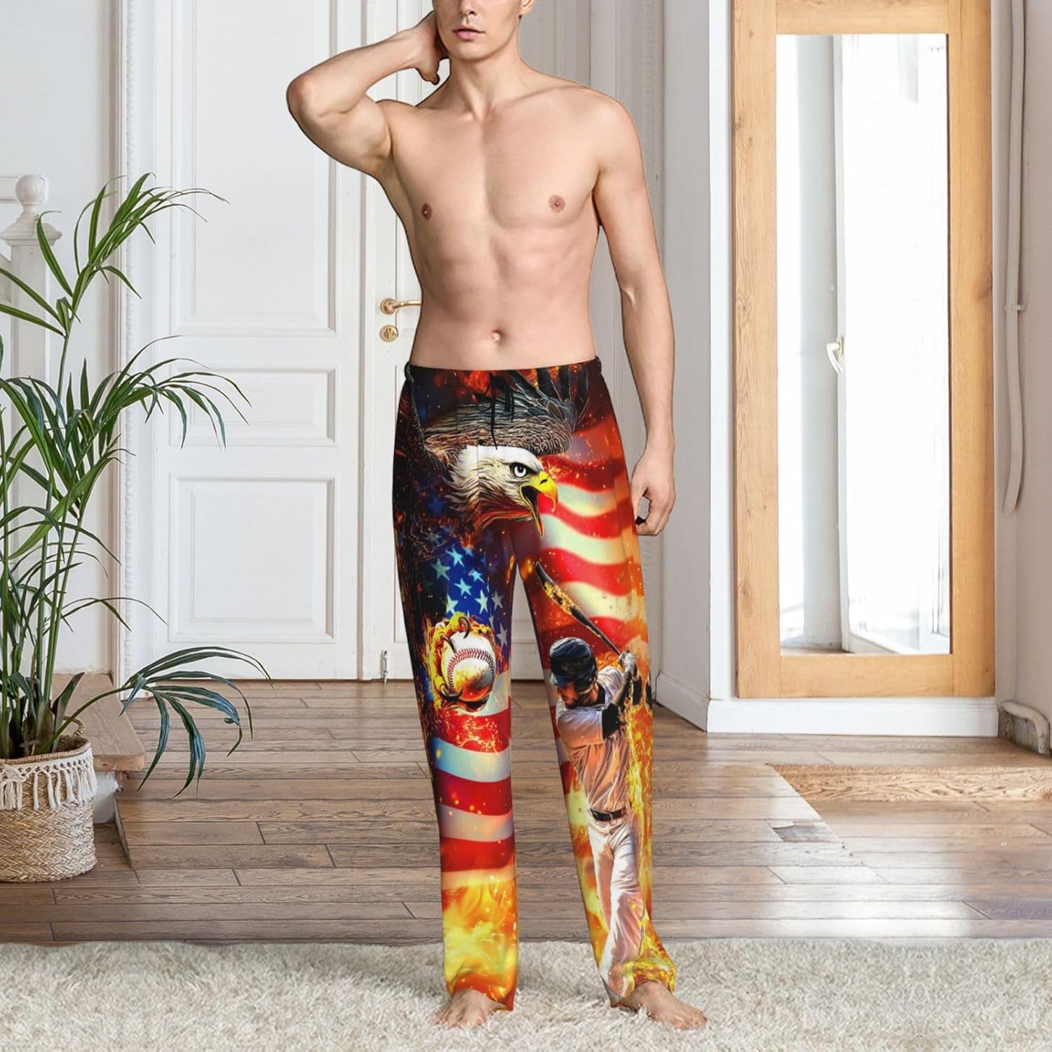 Mens Pajama Pants For Men, Men'S Sleep Lounge Pants Bottoms With Pockets，Funny Pjs Sleepwear Gifts For Men - Image 7