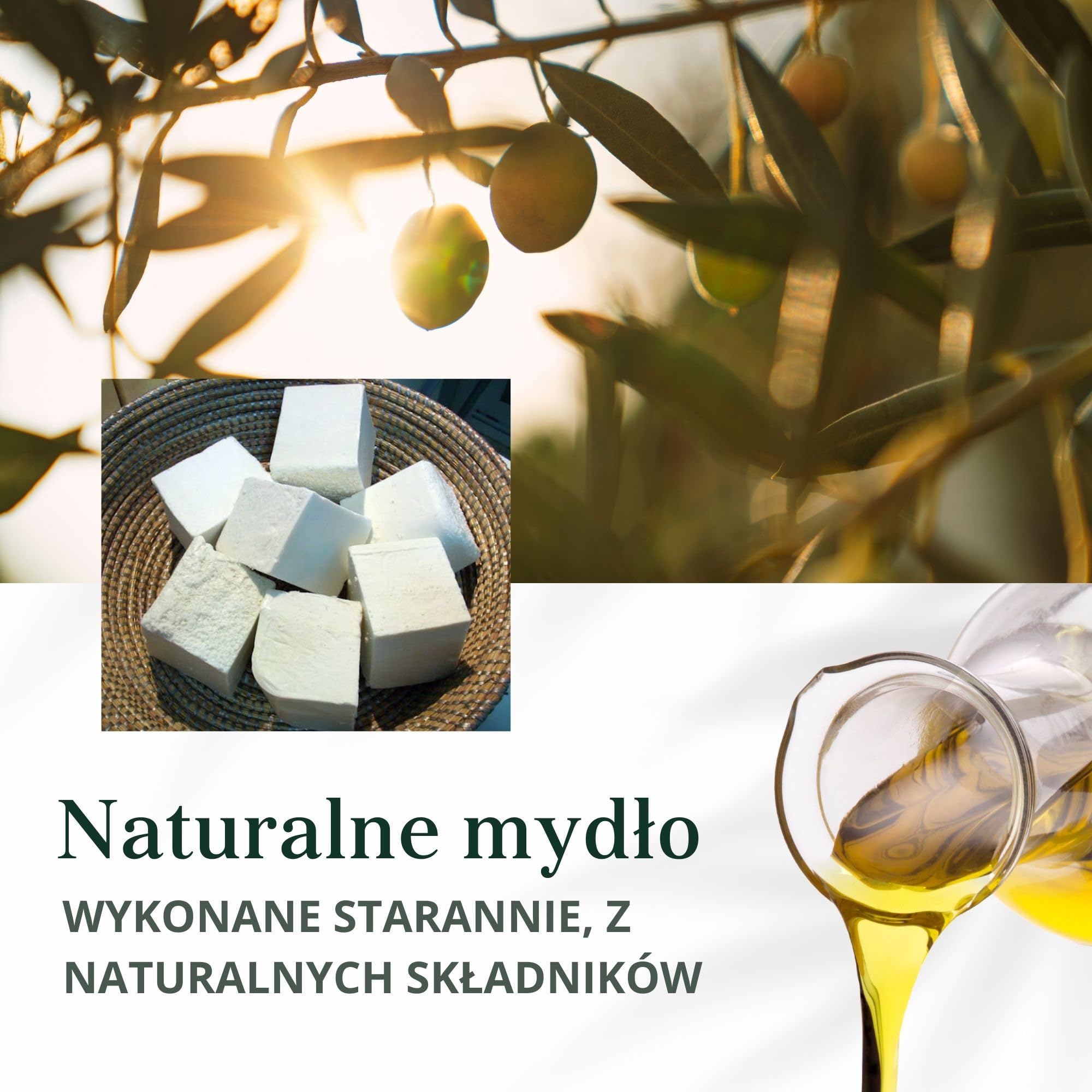 Mydło Organiczne Castile 2L | W 100% Naturalne z Oliwy z Oliwek | Wielofunkcyjne: Ciało, Włosy, Dom | Bez Siarczanów i Perfum | Nietestowane na Zwierzętach, Wegańskie