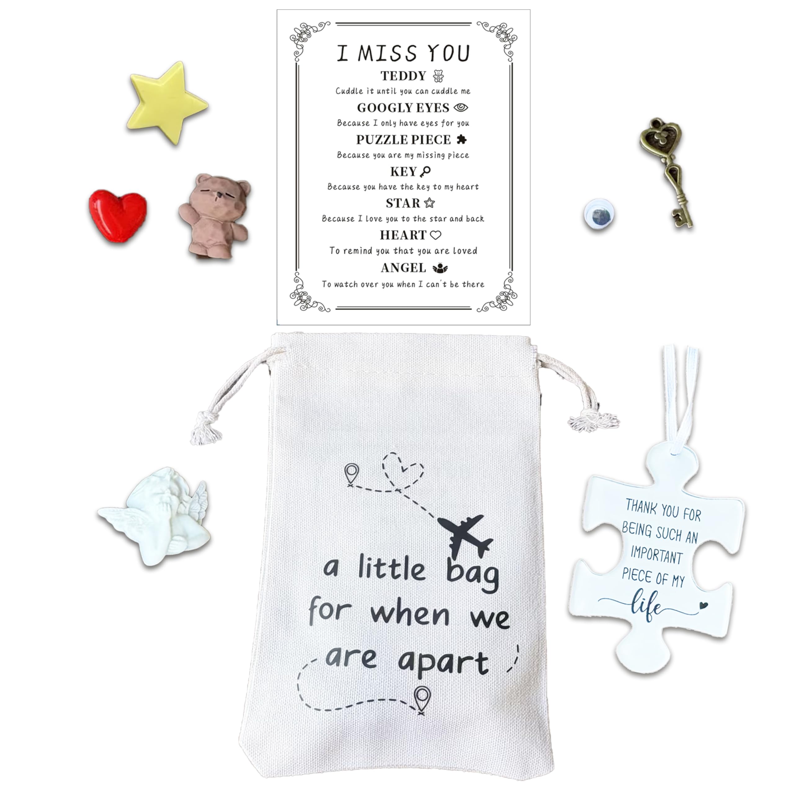 Zylaphia Long Distance Relationship Gifts Set for Boyfriend - Couple Separation Care Package Gift for Lovers and Friends, Him
