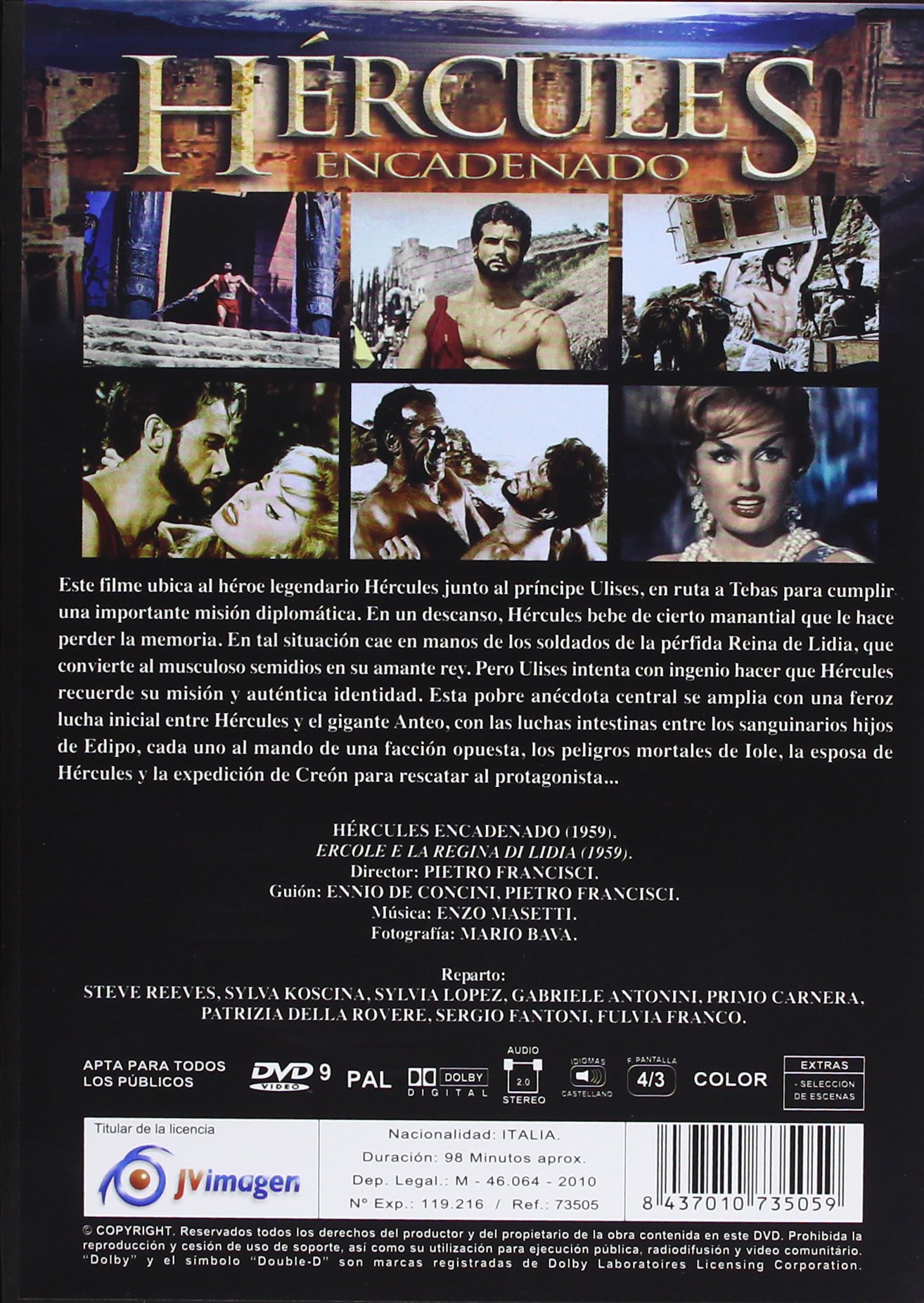 Hercules Encadenado (Ercole E La Regina Di Lidia) (1959) (import)