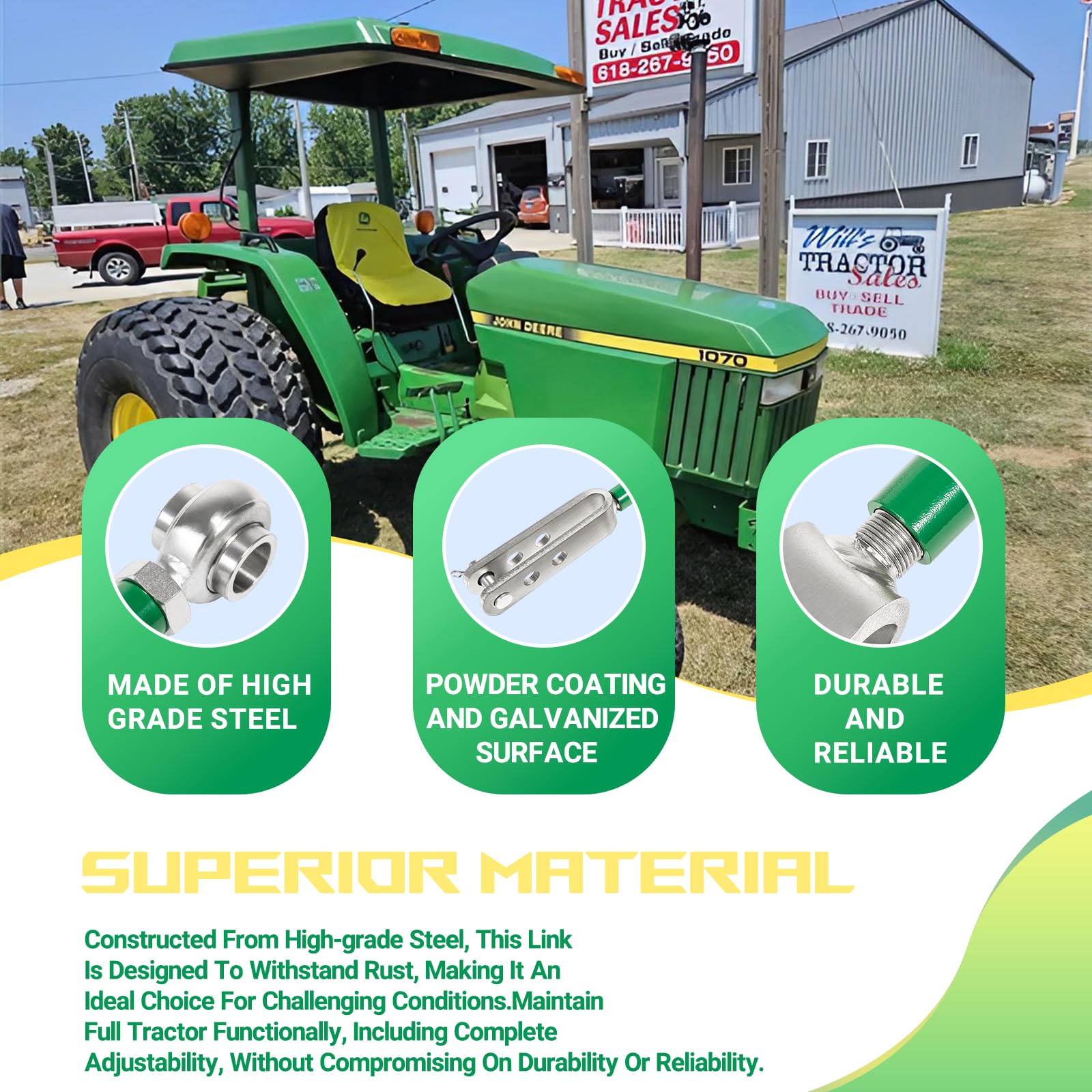3 pt lift link for john deere 870 970 1070 tractors replaces 
