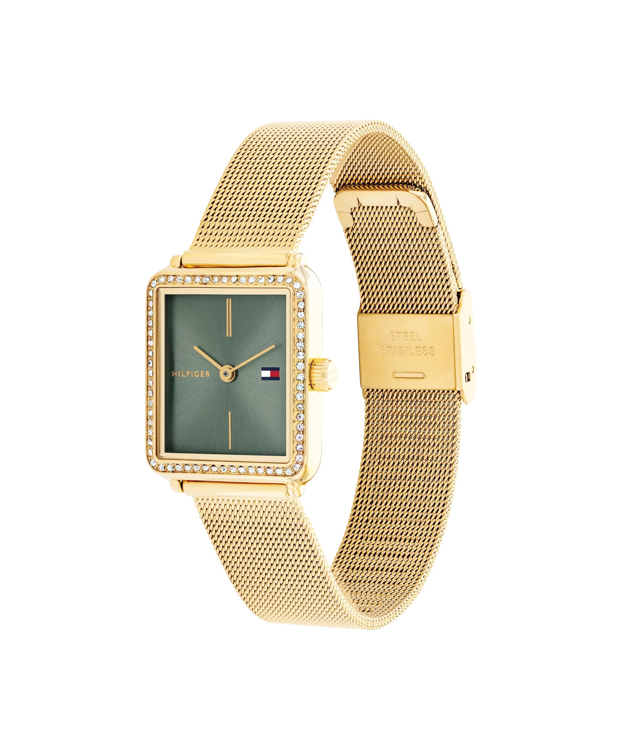 Tommy Hilfiger Reloj de Movimiento de Cuarzo de Dos Manecillas para Mujer con Correa de Malla de Acero Inoxidable – Disponible en Oro Rosa, Plateado o Dorado