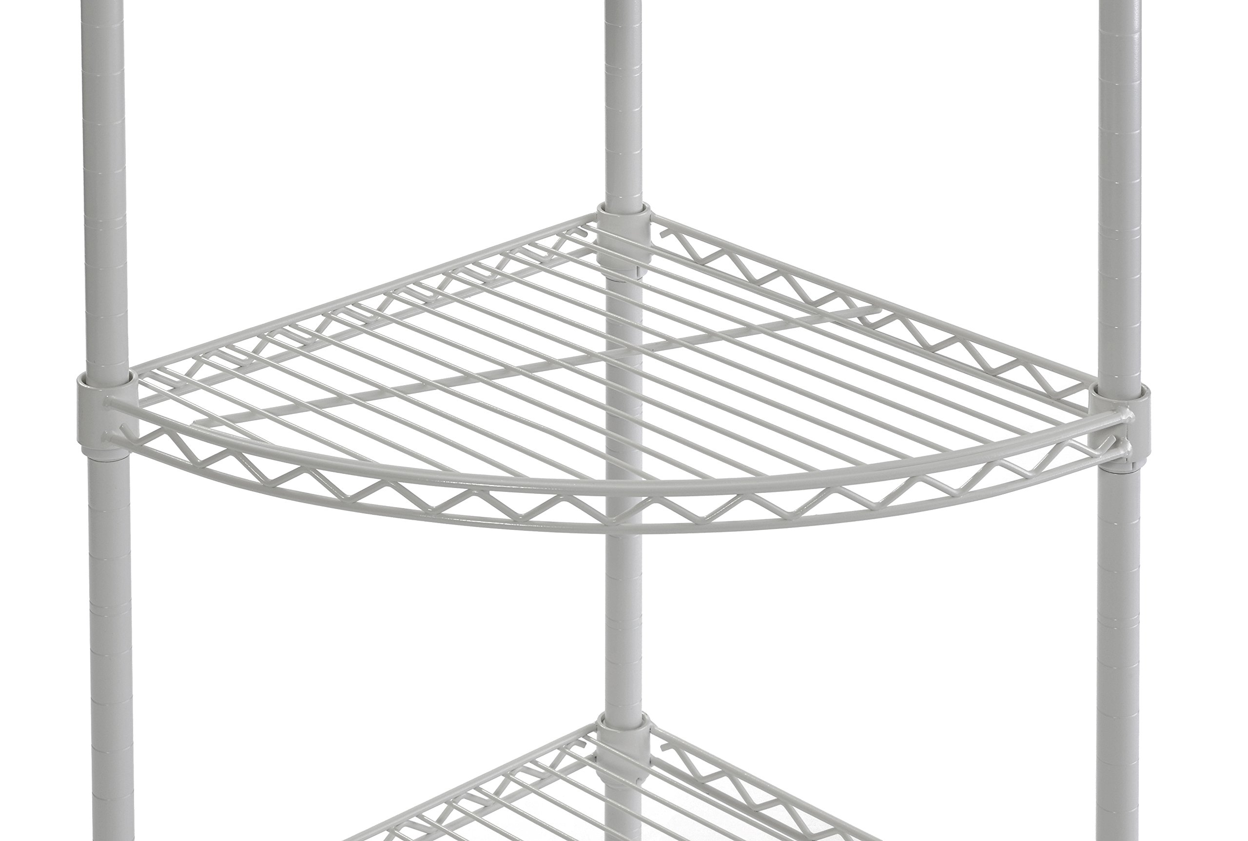 Muscle Rack WSCR141447 5Shelf Steel Wire Corner Shelving Unit, 14