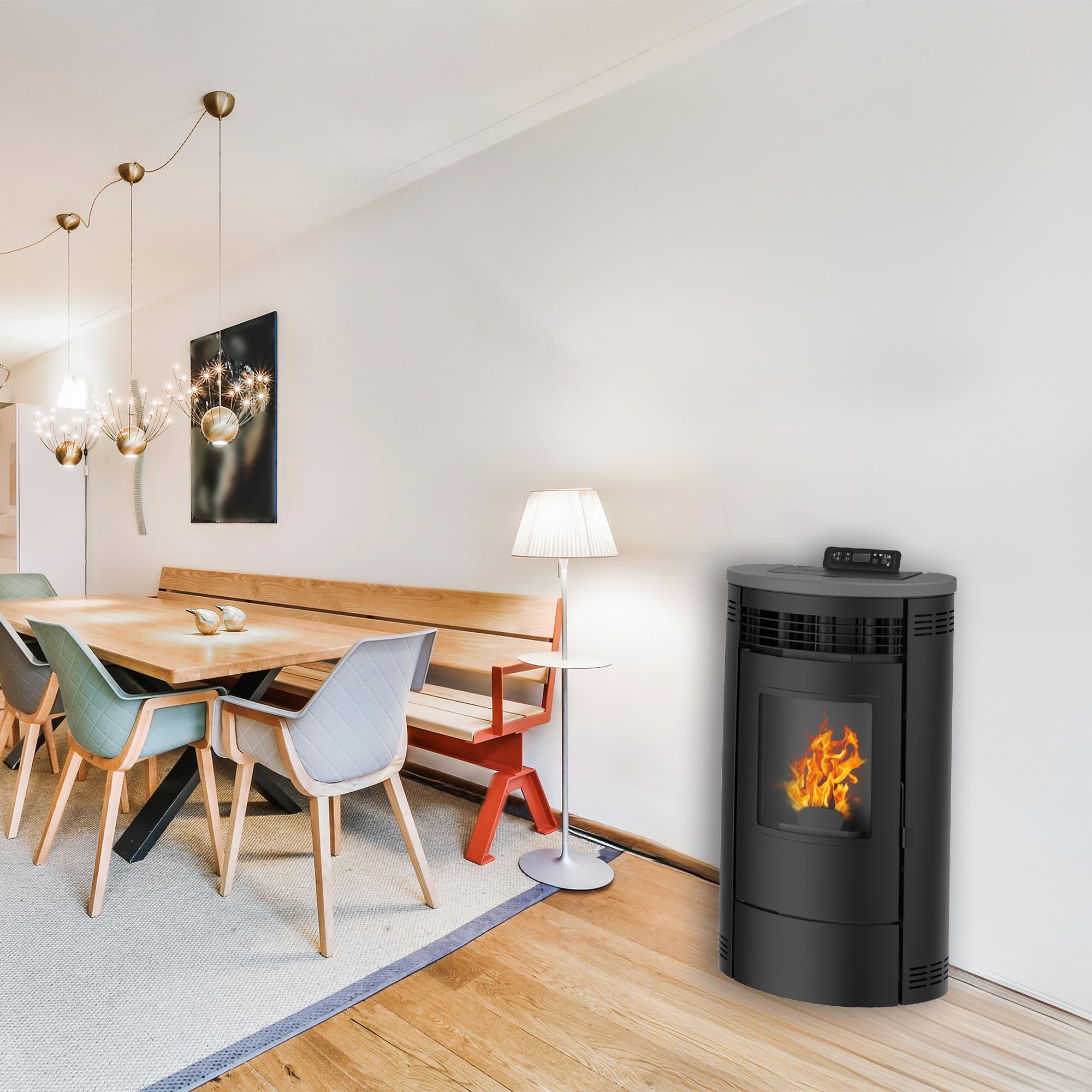 Stufa a pellet Air Flavia 9,5 kW Nero Sannover