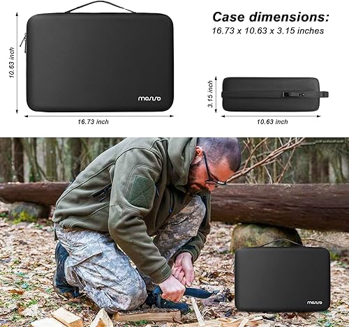 Miniatura 2 de MOSISO Estuche con 68 ranuras para cuchillo, organizador de almacenamiento de bolsillo, vitrina para cuchillo plegable, caja a prueba de golpes con