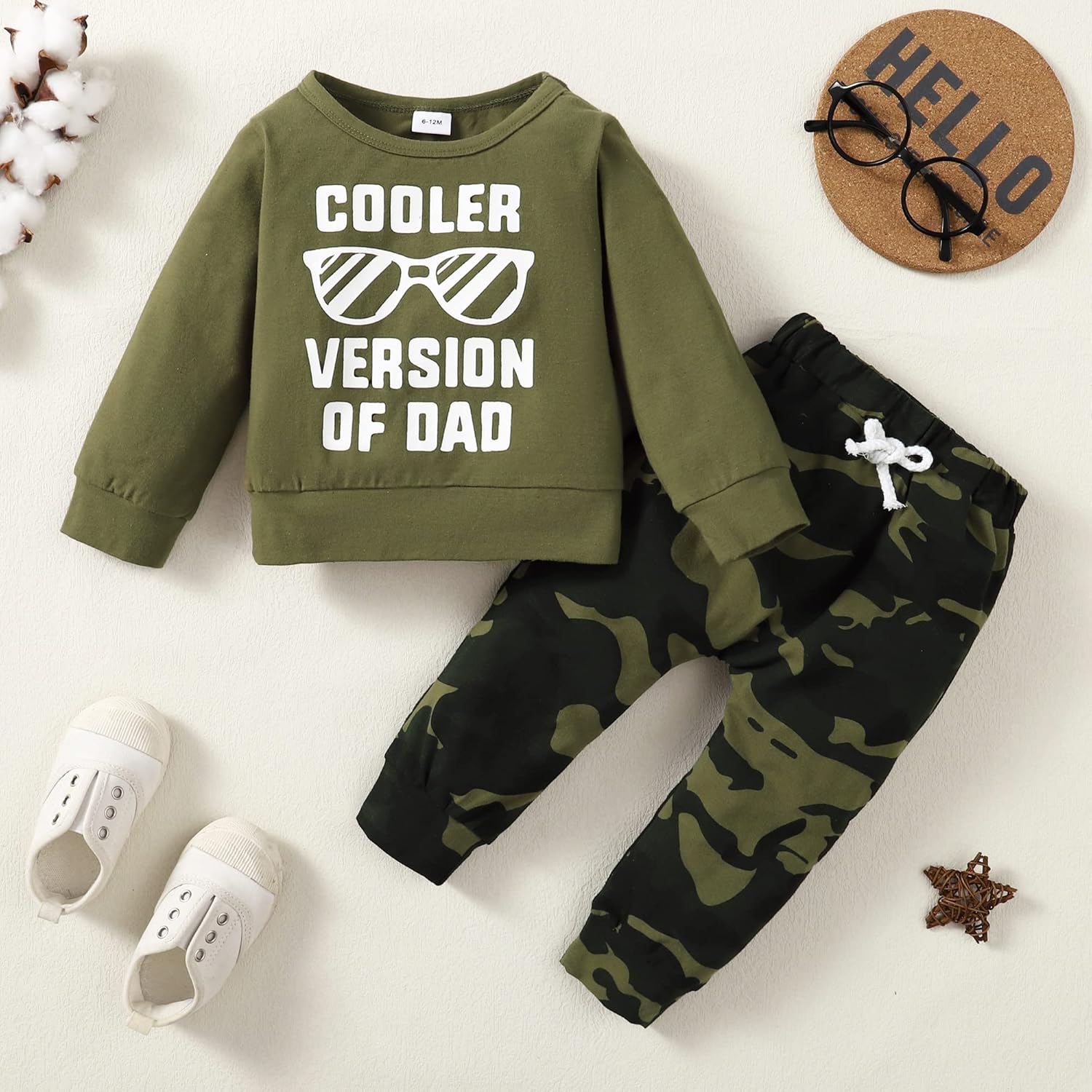 YALLET Baby Toddler Boy Clothes Fall Winter Outfit Long Sleeve Sweatshirts Pants Set 6 9 12 18 24 Months 3T 4T 5T Boy Clothes - Image 2