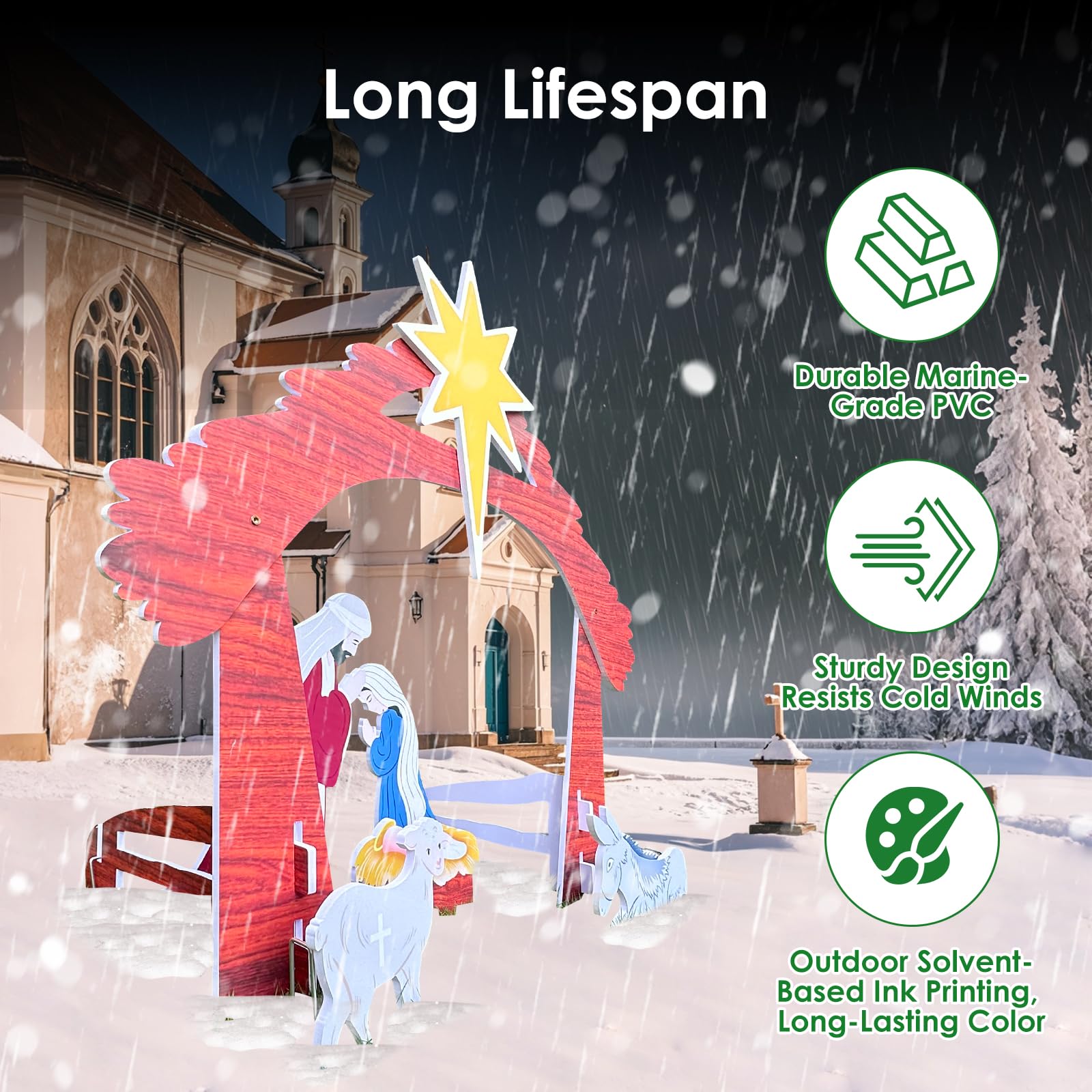 Pvc Nativity Snapklik.com : Christolab Outdoor Nativity Set For Outdoor Christmas ...