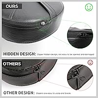 Vista 2 de C.C. RIDER Rider Respaldo Sissy Bar - Respaldo de Cuero Cómodo para el Conductor para Harley Davidson Touring y Tri Glide modelos 09-22