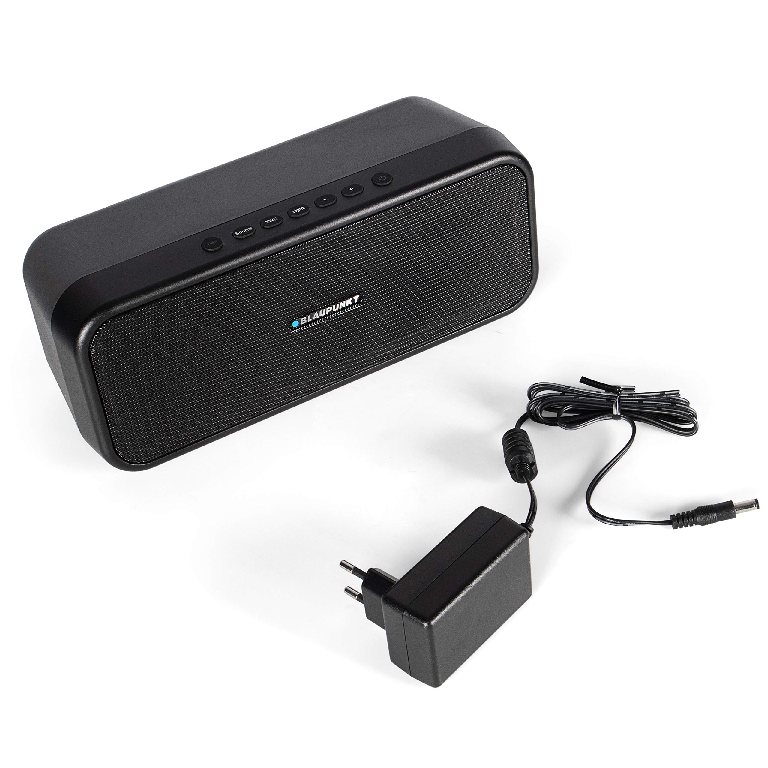 BLAUPUNKT Głośnik Bluetooth PS 200, 4.2, AUX-IN, głośnik imprezowy z wielokolorowym oświetleniem LED, wbudowany akumulator w kolorze czarnym