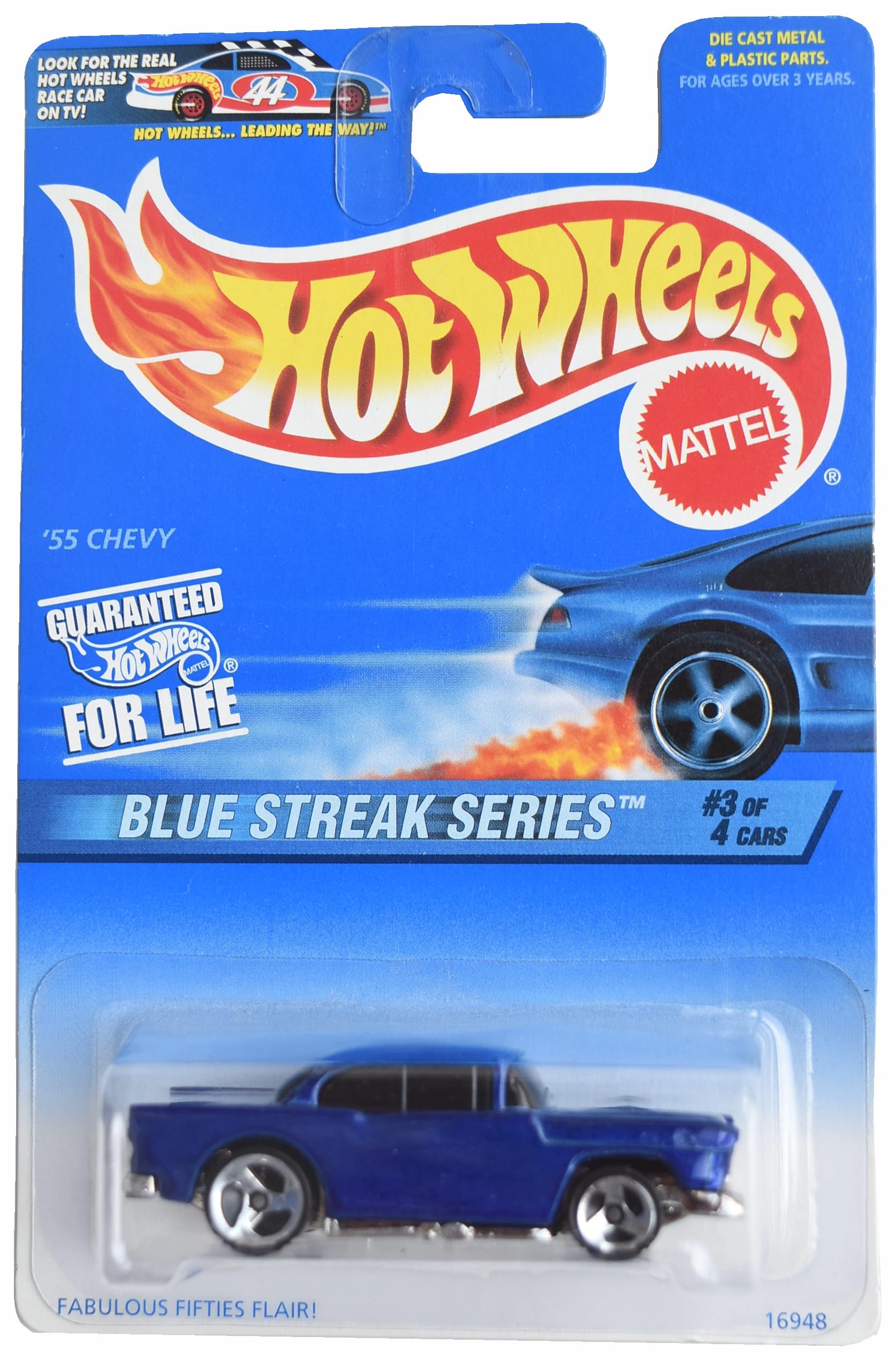 Hot Wheels '55 Chevy, Blue Streak Series 3/4 [blue] #575