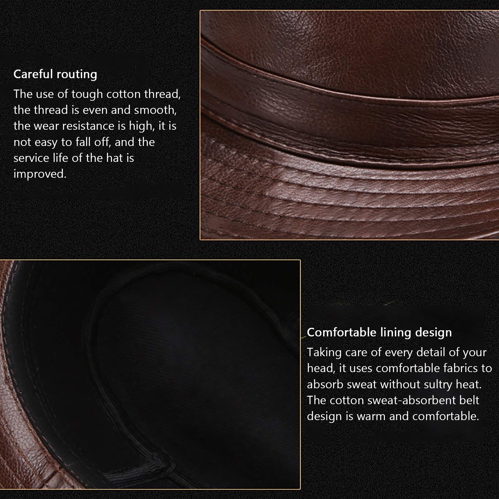 Sombreros de invierno, piel de oveja de los hombres jazz tapa de cuero corto tope top sombrero fiesta jugador vendia fedoras sombreros