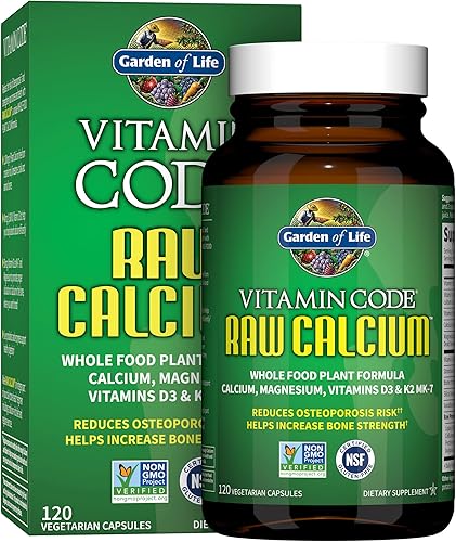 Garden of Life Código de vitamina RAW CALCIO - 120 cápsulas